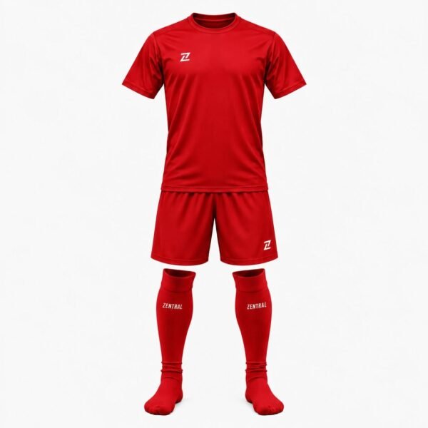 Conjunto entrenamiento calcetas Rojo