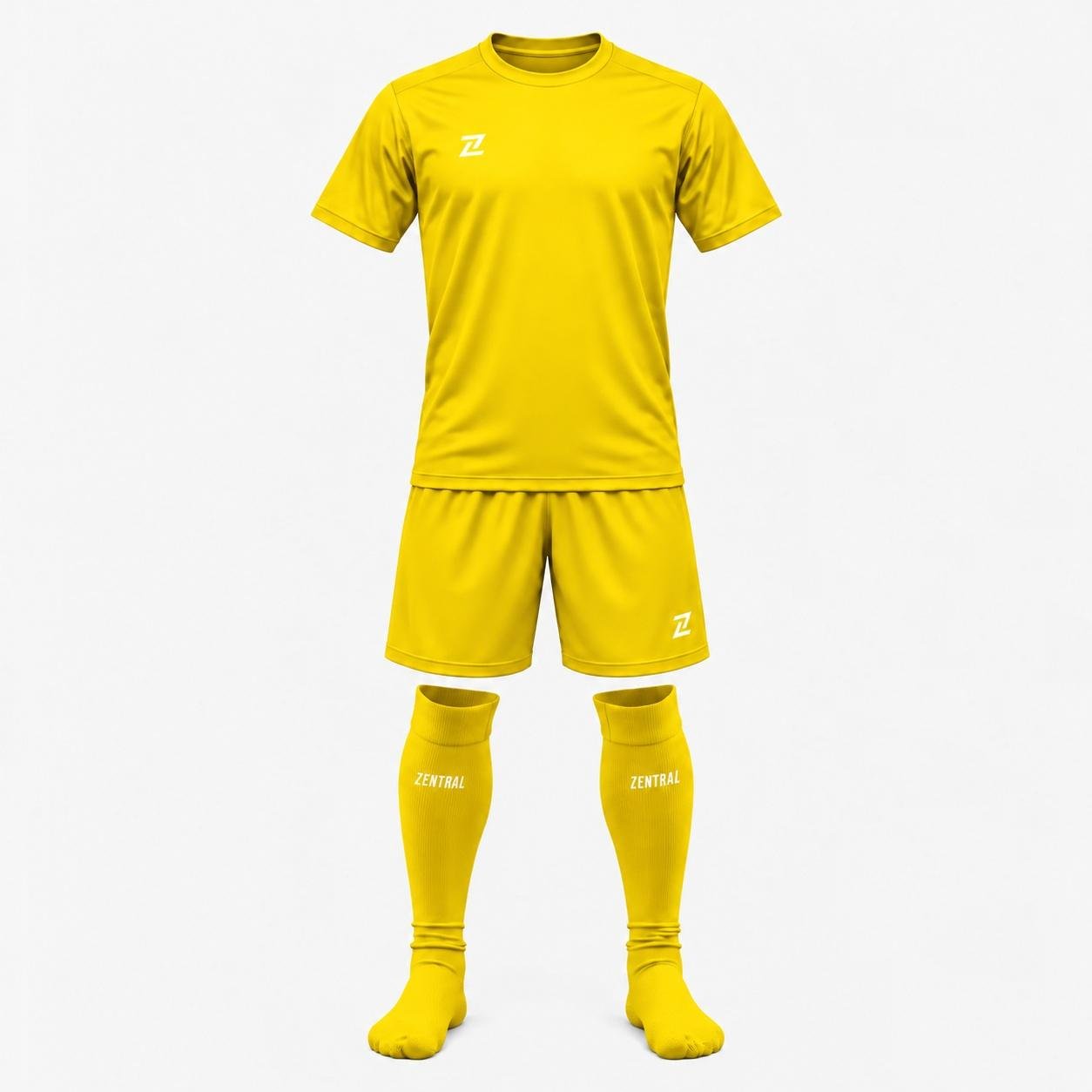 Conjunto entrenamiento calcetas Amarillo