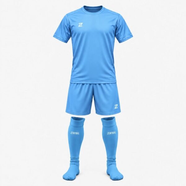 Conjunto entrenamiento calcetas Celeste