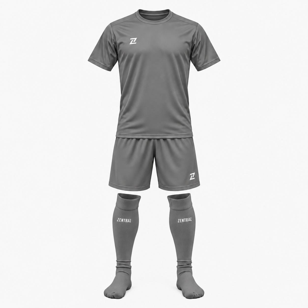 Conjunto entrenamiento calcetas Gris