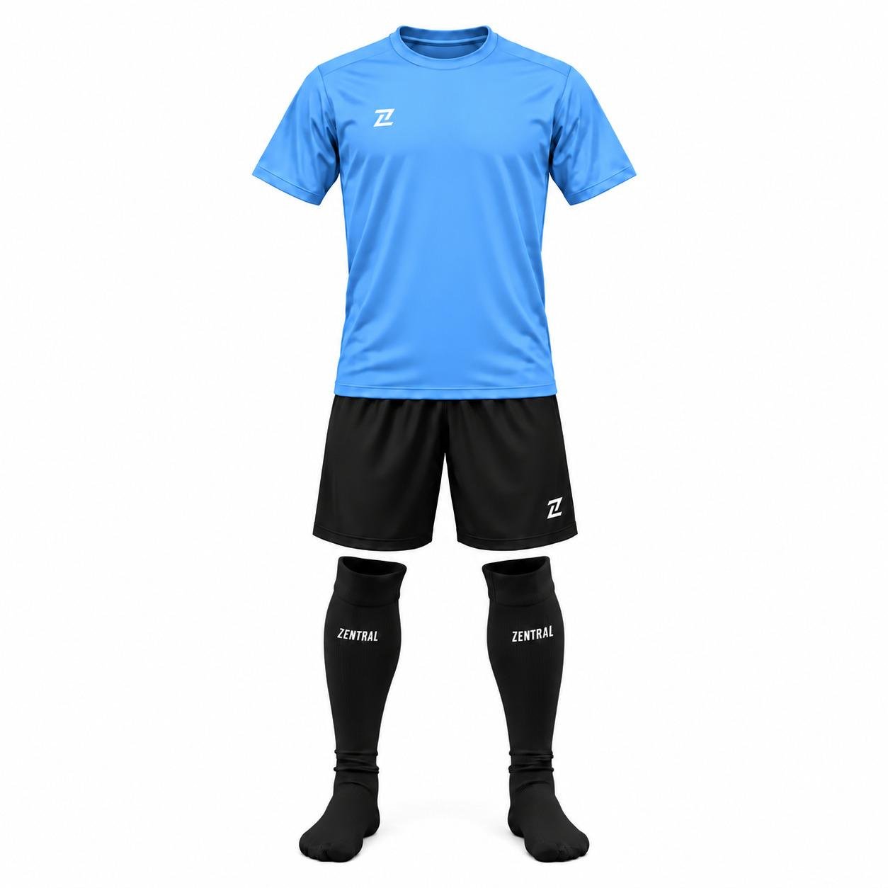 Conjunto entrenamiento calcetas Celeste