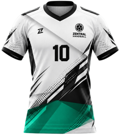 Modern Teal Handball Jersey Mockup-Photoroom